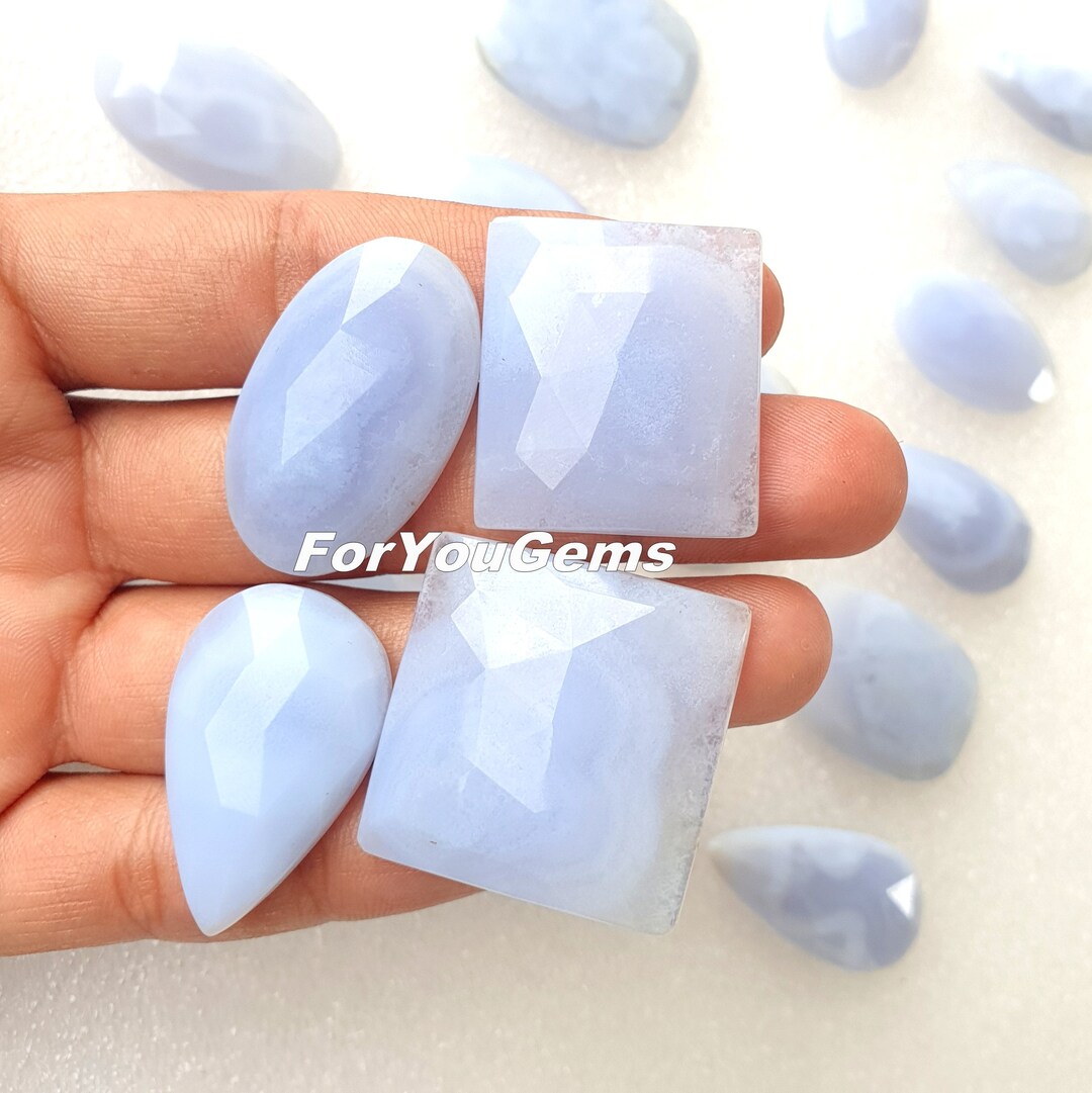 3000 Carat Lot Of Small Blue Opal Rough Stones - Plus A FREE Faceted Gemstone Bonus!