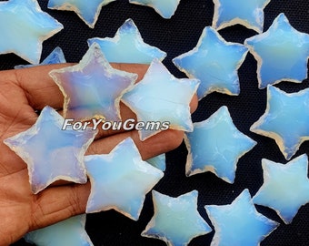 Opalite Star ! Wholesale opalite star  Faceted Star , Lot Of opalite  Star ,  star For Making Jewelry