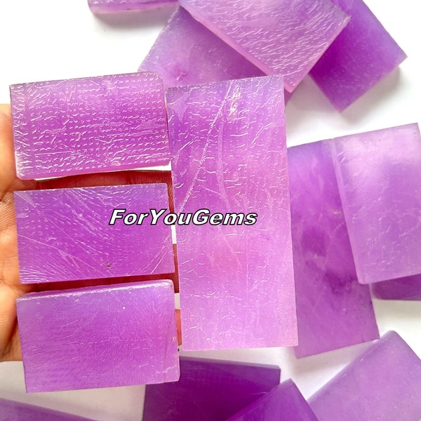 purple Jade Slab - Wholesale purple Jade Gemstone Slabs lot - Loose Bulk Purple Jade slabs for making jewellry and things