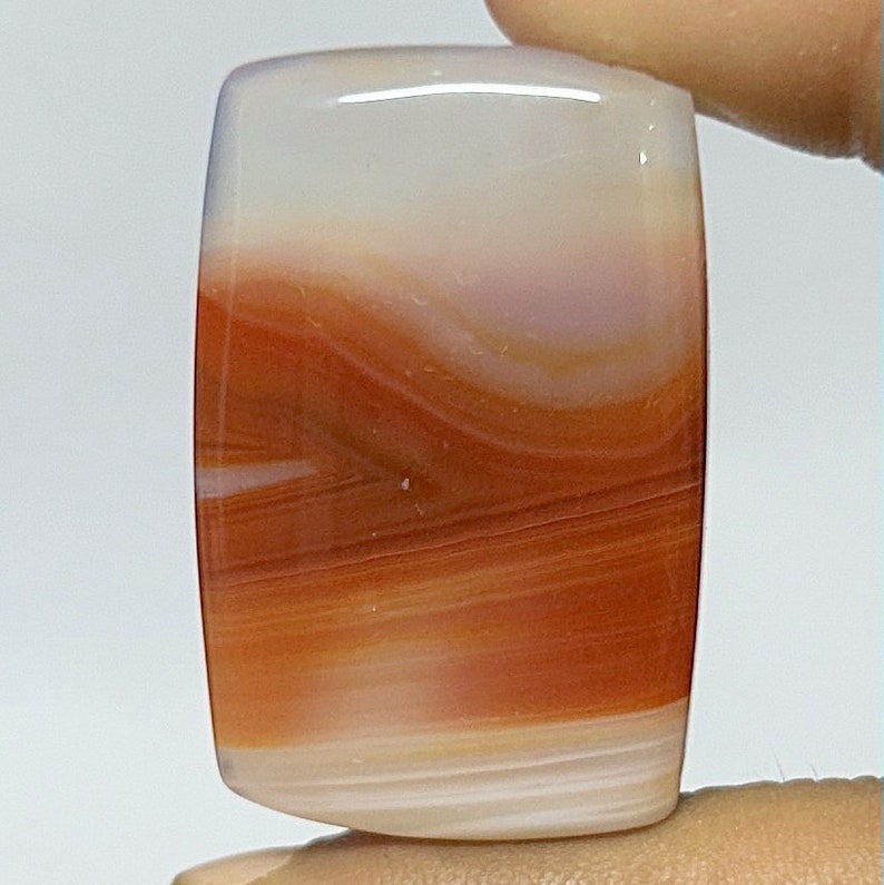 Red Banded Agate Rectangle Shape Red Banded Agate for Making Jewelry