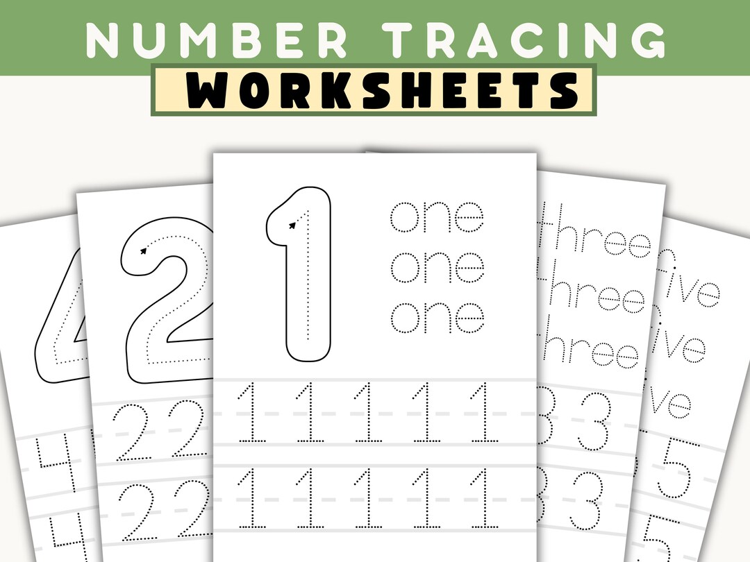 Number Recognition Preschool Activities, Tracing Numbers 1 10 ...
