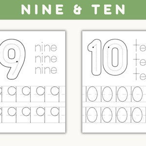 Number Recognition Preschool Activities, Tracing Numbers 1 10 ...