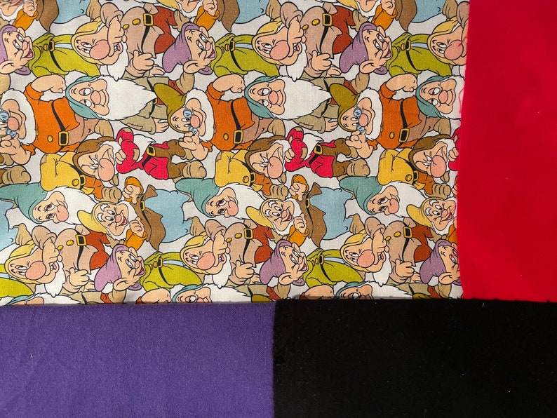 Large Booksleeve Seven Dwarfs Gifts for Readers Book Gifts Disney Print image 6