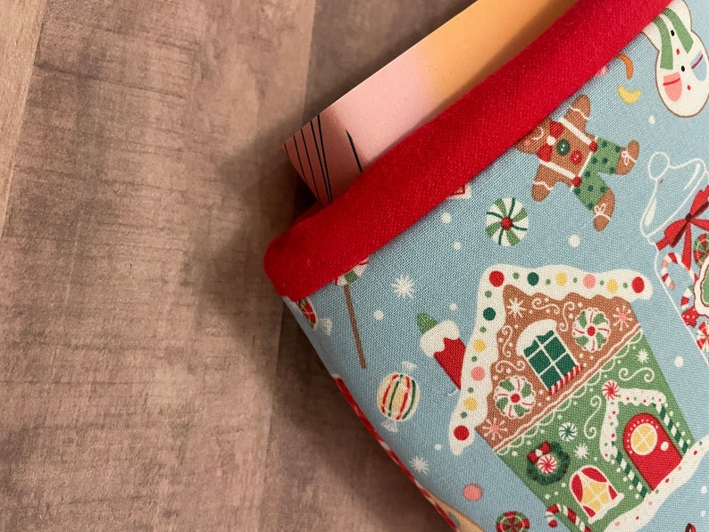 Large Booksleeve Cozy Christmas Baker Gifts for Readers Book Gifts Christmas Booksleeves Bookstagram BookTok image 2