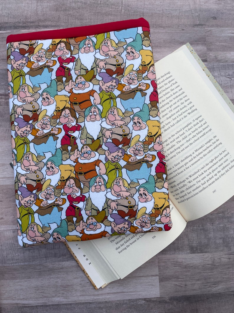 Large Booksleeve Seven Dwarfs Gifts for Readers Book Gifts Disney Print image 3