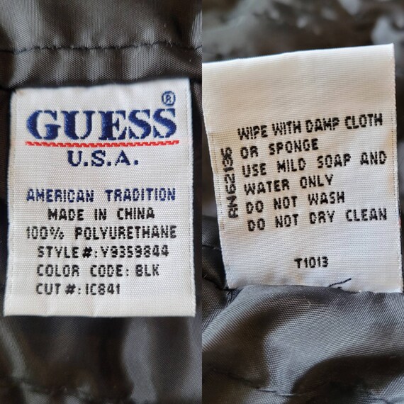On Hold for Natty - Vintage 90s/00s Guess Black Pleather On Hold for Natty - Vintage 90s/00s Guess Black Pleather
