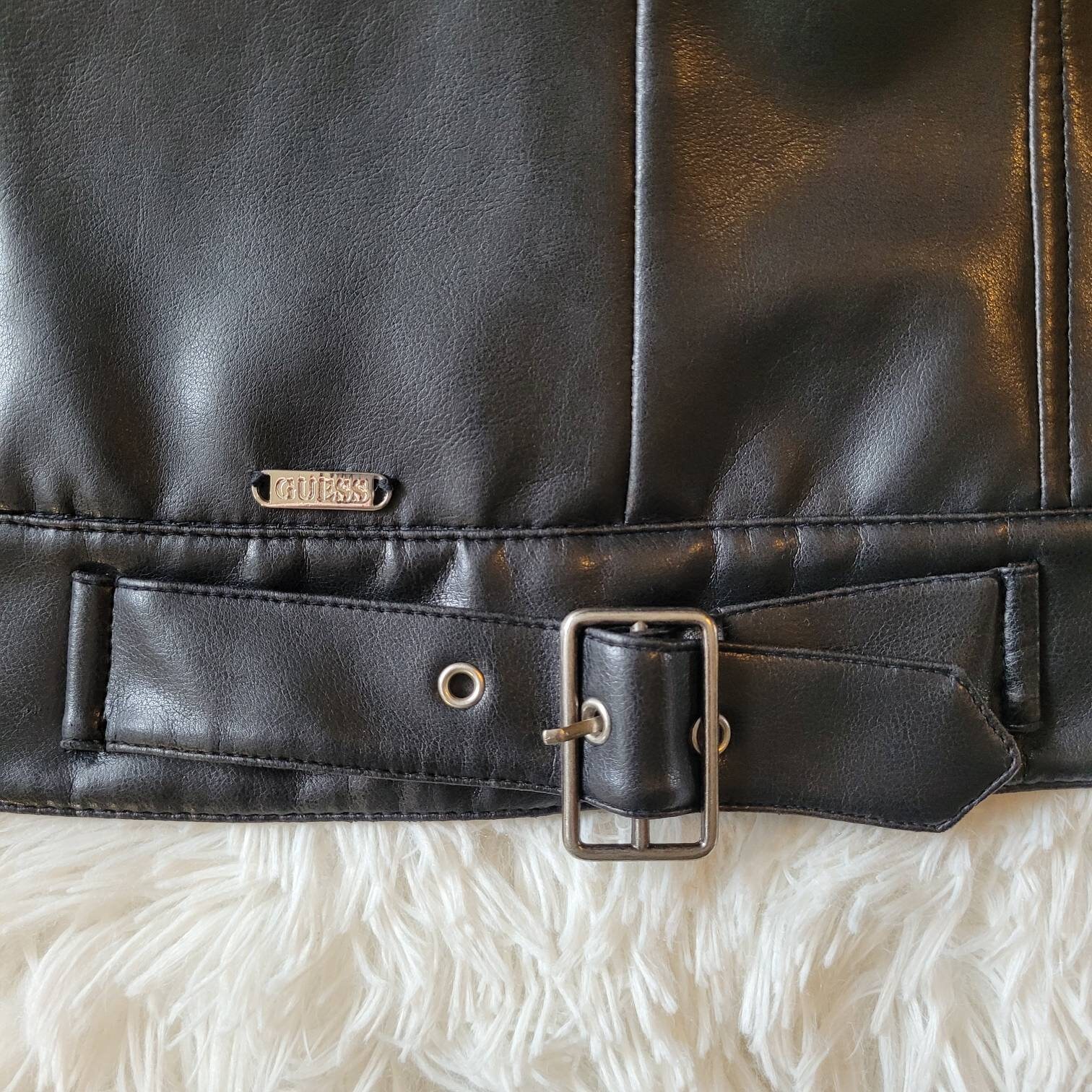 On Hold for Natty - Vintage 90s/00s Guess Black Pleather