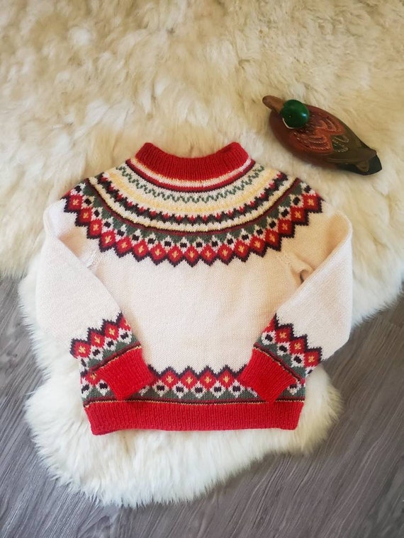 Vintage Fair Isle Children's Sweater