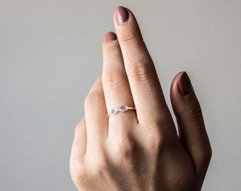Infinity Ring 925 Sterling silver/ Friendship Ring / Forever Jewellery / Anniversary Gift / Dainty Band Stacking Love Romance Ring