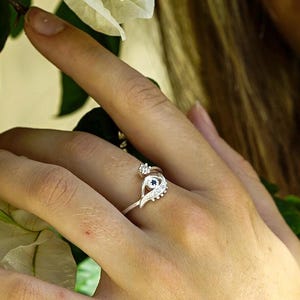 Silver Evil Eye Ring / Womens Protection Ring / Spiritual Gift for her / Waterproof / Handmade Jewellery for her / Solid Silver / Luxury