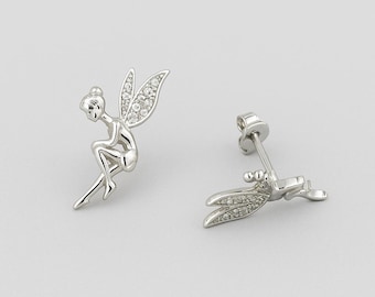 Fairy Earrings 925 Sterling silver / Angel Earrings Silver / Women’s Earrings / Gift for her / Silver fairy earrings / Valentines Day Gift