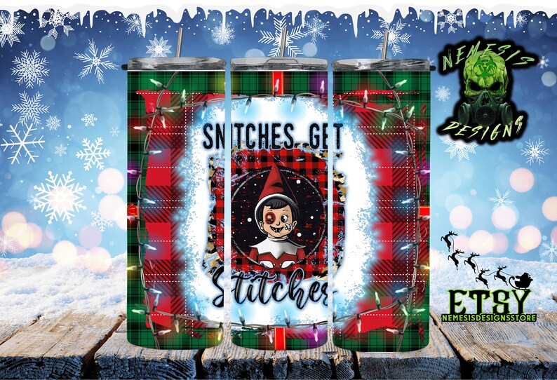 Snitches Get Stitches 20oz Sublimation Tumbler Wrap Etsy Australia