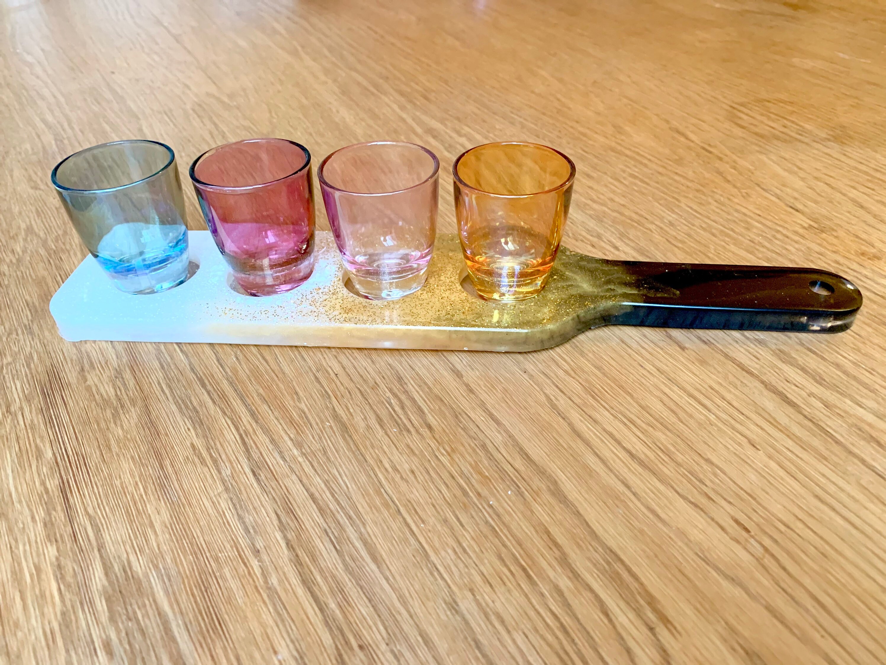 Shot Glass Serving Board Home Bar Accessory Bar Decor Etsy