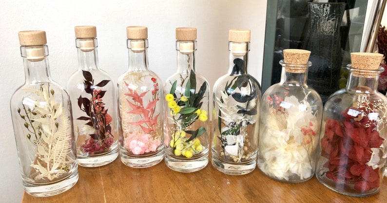 Сушеные цветы в бутылке / Сухая бутылка цветка / Сухое 1 — изображение