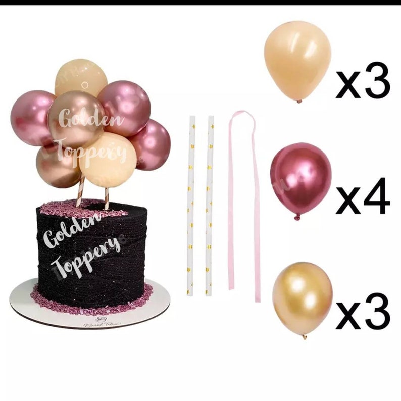 Balloon Cake Topper Balloon Topper Etsy