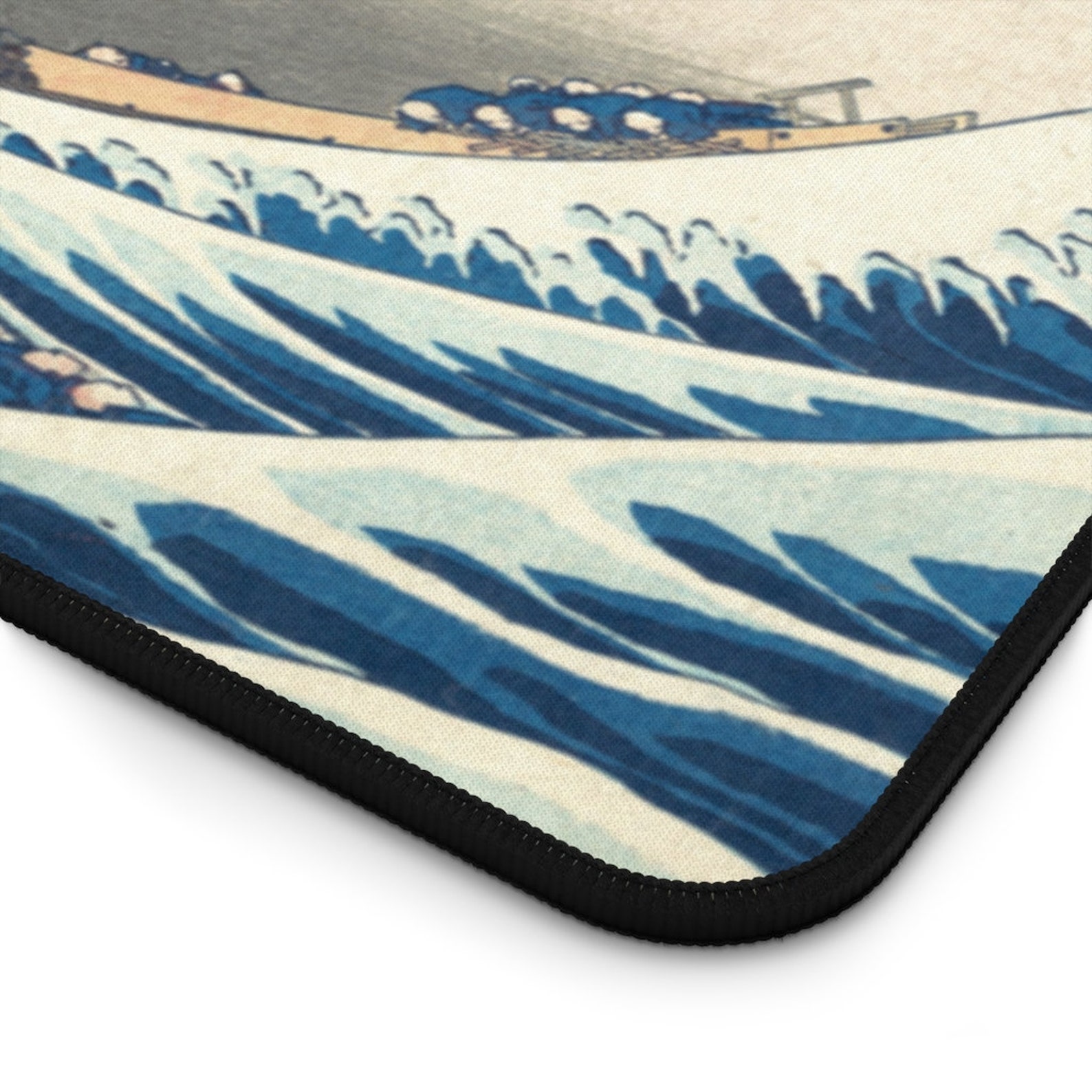 Great Wave Japanese Print Mousepad Ukiyoe Woodblock Print Etsy