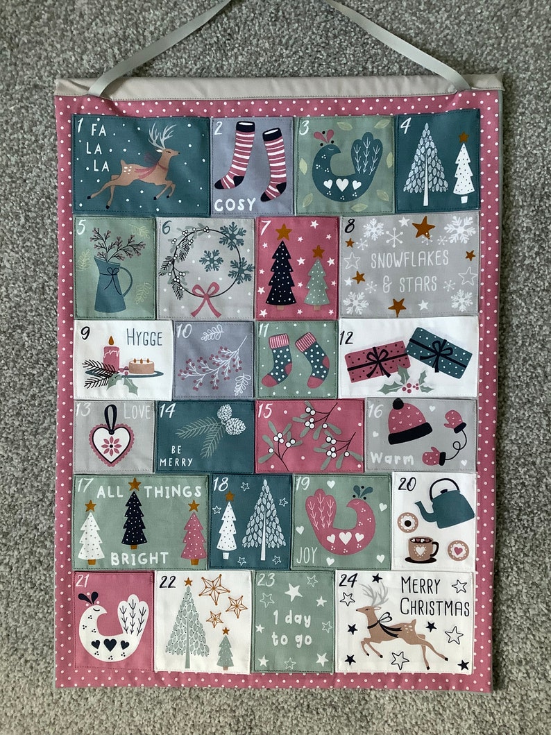 Hygge Quilted Cotton Advent Calendar Etsy