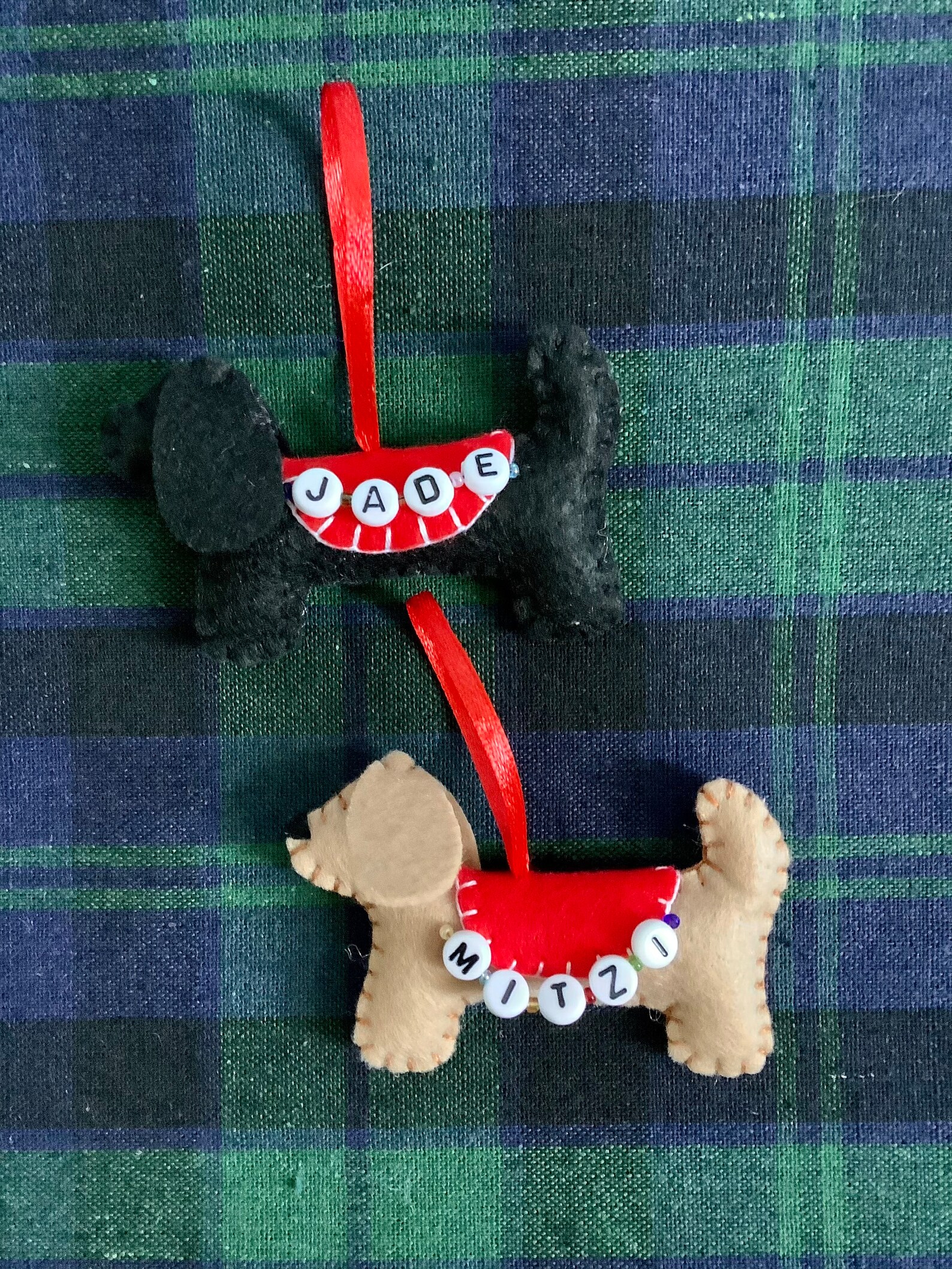 Handmade Personalised Christmas Decorations - Etsy UK