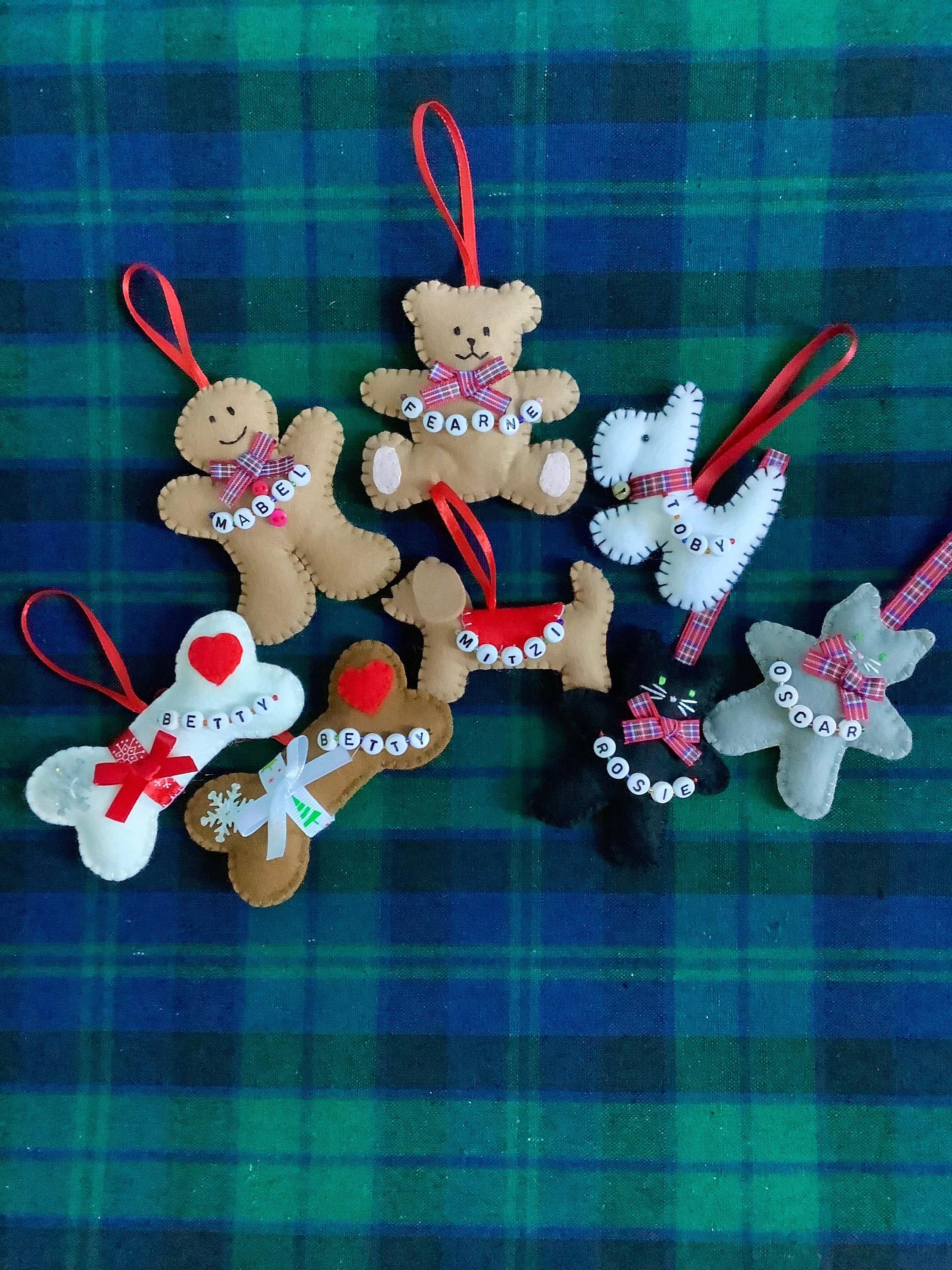 Handmade Personalised Christmas Decorations - Etsy UK