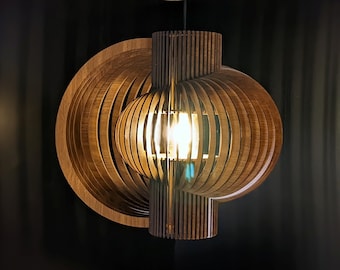 AYTOYON | Wooden Pendant Lampshade | Wood Lamp | Scandinavian Style Lamp | Wood Ceiling Lamp