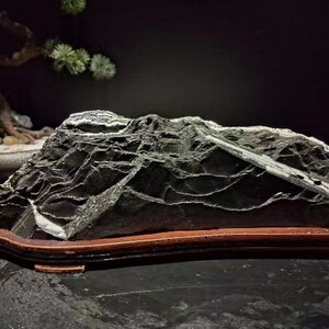 China Natural stone Mountain stones Bonsai Suiseki xuan stone 宣石 031002 image 7