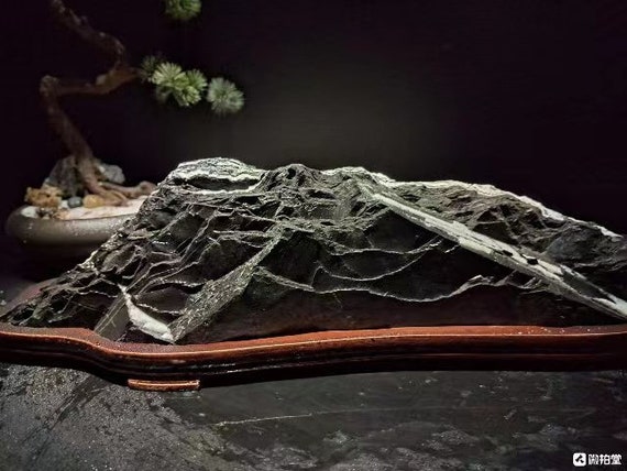 China Natural Stone Mountain Stones Bonsai Suiseki Xuan Stone 宣石