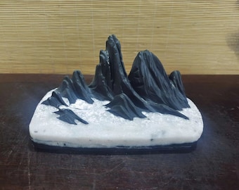 中国美術 盆石 盆景 山水 彫刻 置物 飾り石 インテリア 縁起物 中国 天然石 山石 盆栽水石 霊壁石 灵見石 081709 - Etsy 日本