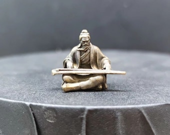 copper bonsai suiseki micro landscape decoration：pianist