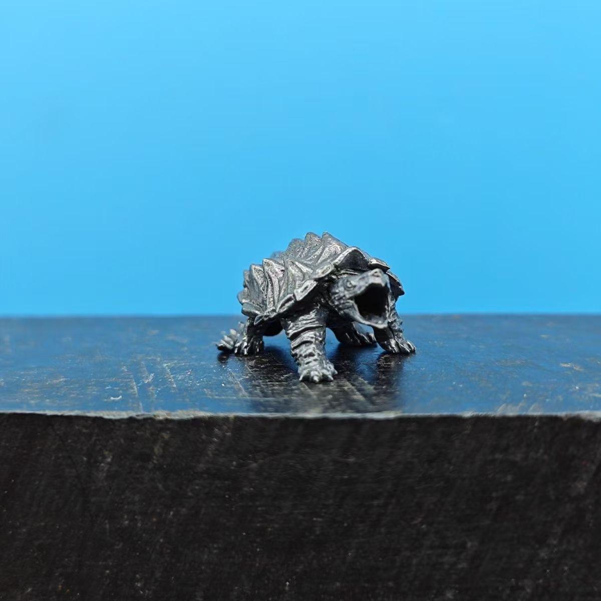 Copper Bonsai Suiseki Micro Landscape Decoration：alligator