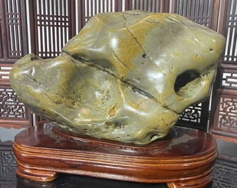 China Natural stone Mountain stones Bonsai Suiseki nine dragons wall stone 九龙壁石 120401