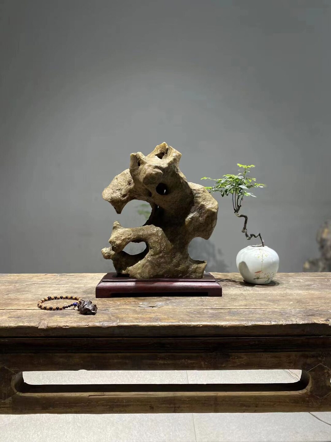 Old Collection China Natural Stone Mountain Stones Bonsai Suiseki