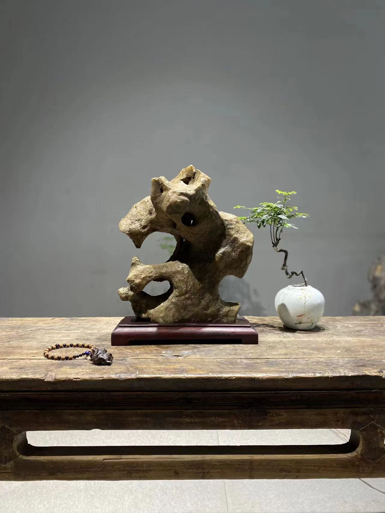 Old Collection China Natural Stone Mountain Stones Bonsai Suiseki
