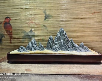 中国天然石山石盆栽水石徐州ルーリャン石徐州吕梁石 120401 - Etsy 日本