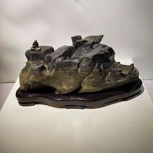 China Natuursteen Bergstenen Bonsai Suiseki lingbi steen 061808