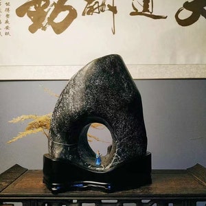 China Natuursteen Bergstenen Bonsai Suiseki lingbi steen 070809