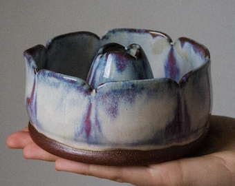 MATCHA SET bowl, whisk holder | chawan, Japanese, cup, handmade, ceramic, housewarming, flower, ritual, tea, clay, cute, gift, artistic, art