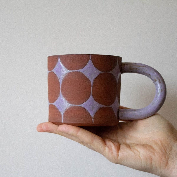 JUXTAPOSITIONS mug | handmade, ceramic, stoneware, handbuilt, unique, brown, cup, coffee, tea, rustic, clay, kinfolk, gift, 12 oz |