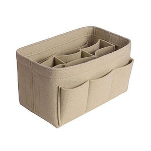  Bag Organizer, for Longchamp le pliage tote insert,longchamp le  pliage organizer insert1014beige-M : Clothing, Shoes & Jewelry