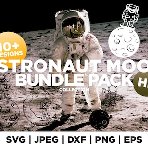 Astronaut SVG, astronaut bundle svg, astronaut cartoon SVG, astronaut clipart, cutting files for cricut, silhouette files for DIY crafters!
