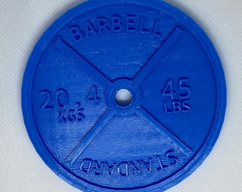 Barbell Weight Plate Drink Gym Coaster 45 LB 20KG-