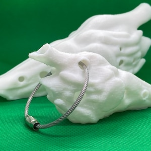 Combo Deal!! Jurassic Park Functional Velociraptor Resonating Chamber/ Keychain 3D Printed