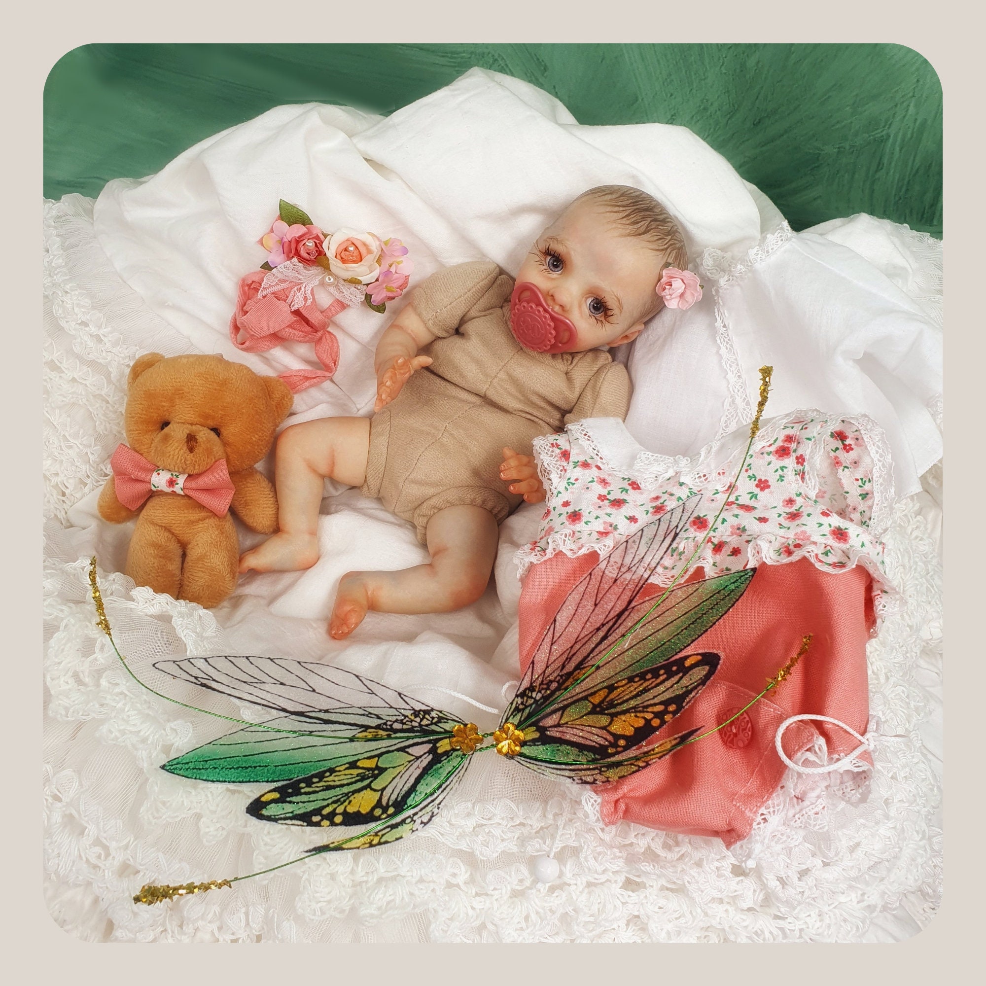 Mini reborn Mini silicone baby doll Reborn sale Reborn Etsy
