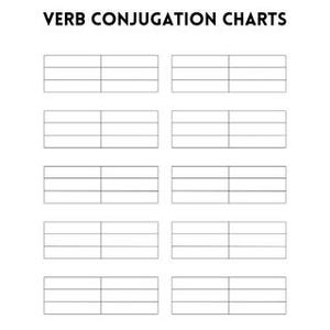 Tabella di coniugazione dei verbi giapponesi / Grammatica JLPT N5 (modello PDF)