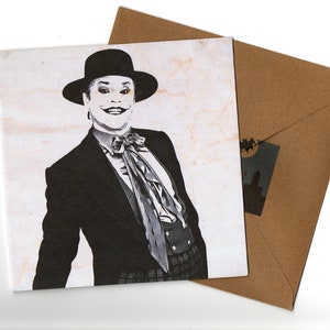 Jack Nicholson 15x15 handmade greeting card blank inside