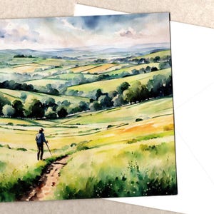 Cartão de felicitações Detectorist 15 x 15 cm com envelope