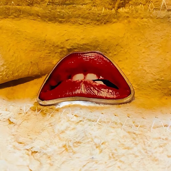 Kleine Lippen Acryl Pin Anstecker