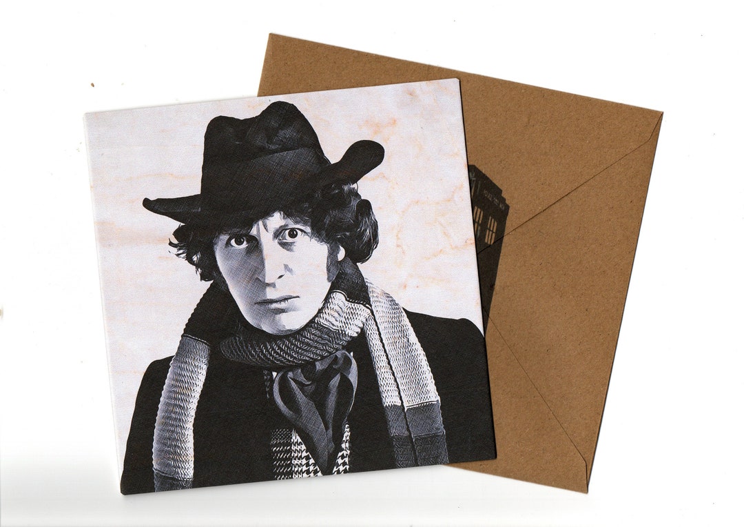 Tom Baker Sticker Tom Baker 15x15 Greeting Card and Envelope Blank Inside - Etsy