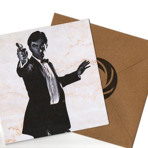 Timothy Dolton-wenskaart in potloodstijl 15 x 15 en envelop blanco van binnen