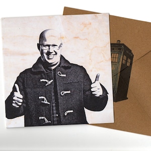 Matt Lucas 15 x 15 carte de voeux et enveloppe vierge à l'intérieur
