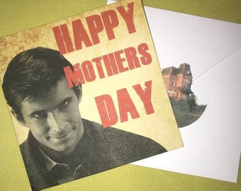 Anthony Perkins handmade Mothers day card with envelope blank inside 15cmx15cm